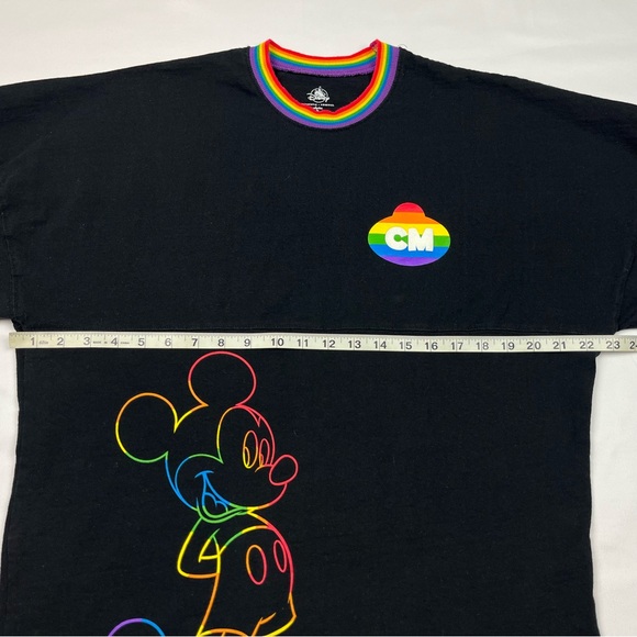 Walt Disney Spirit Jersey Long Sleeve Shirt Small Rainbow Pride Cast Member A1 - Picture 6 of 7